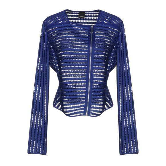 Pinko Jackets & Blazers - NWT Pinko Biker Jacket - Blue - Sz 42 / Sz 8